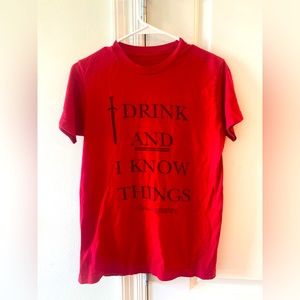 Game of Thrones Tyrian Lannister Quote T-Shirt I Drink and I Know Things